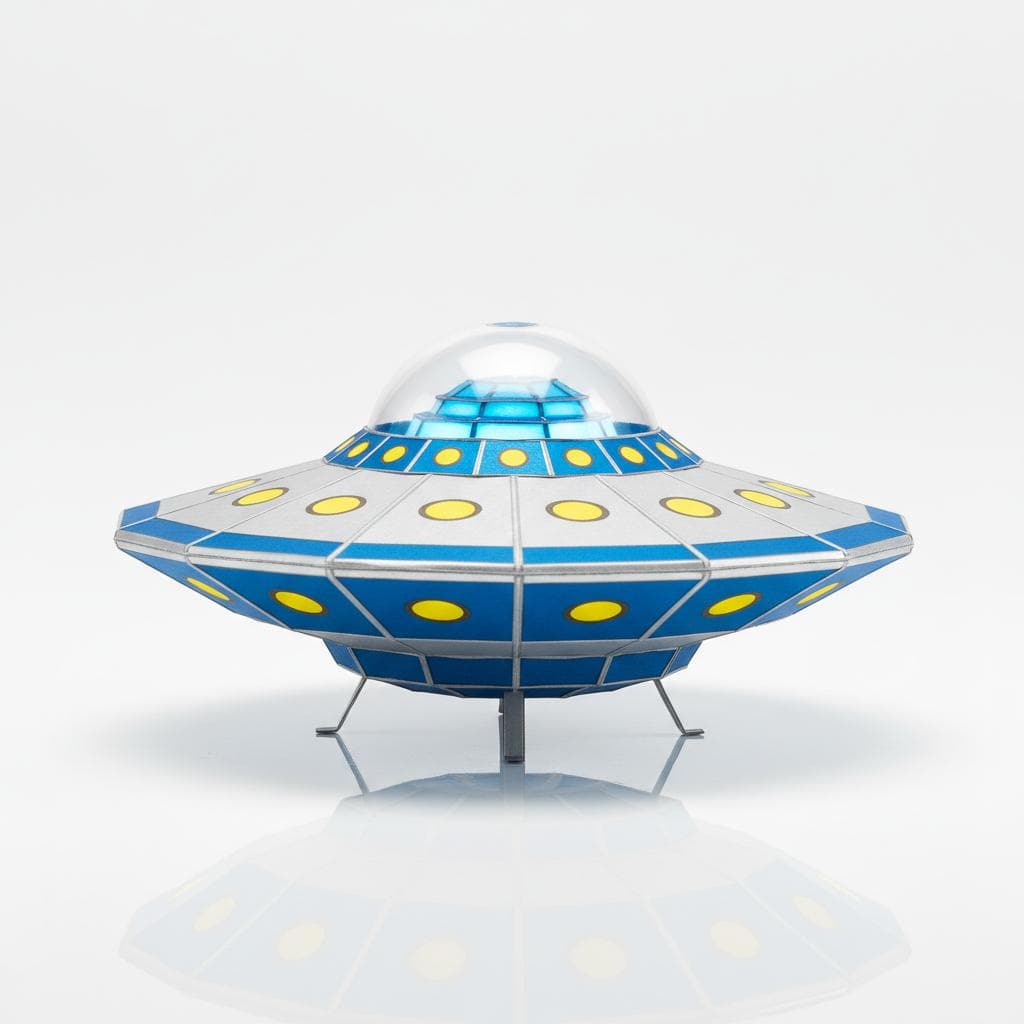 Spaceship papercraft build
